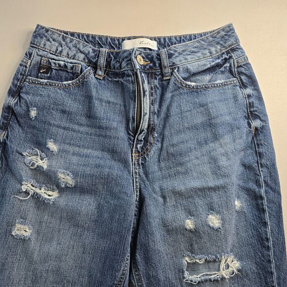 KanCan Jeans Women's 5 / 26 Blue Medium Wash HIgh Rise Ankle Distressed - Picture 12 of 16